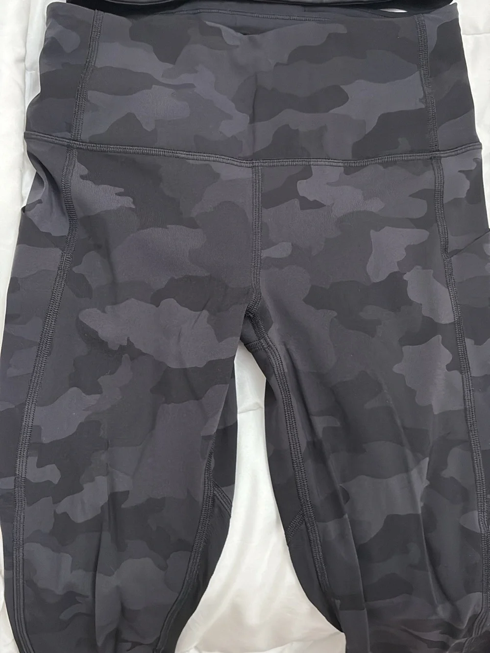 Ivivva Black Camo Leggings and Cropped Tank Set